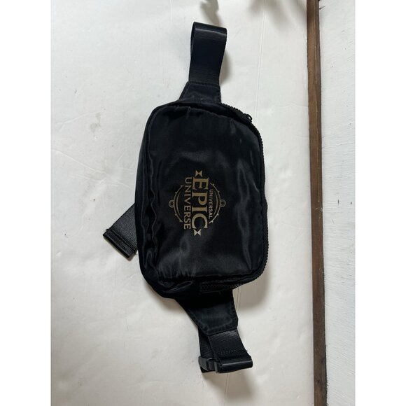 Epic Universe Bum Bag Fanny Pack Universal Studios Black Gold Preview Event - Picture 5 of 5